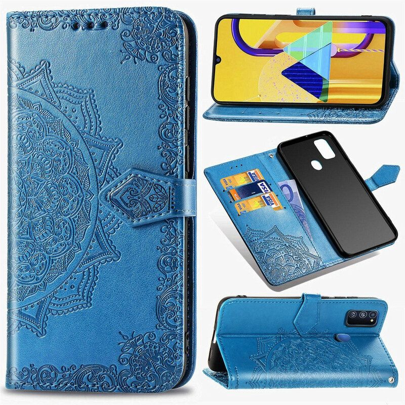 Custodia in pelle Samsung Galaxy M21 Mandala Medioevo