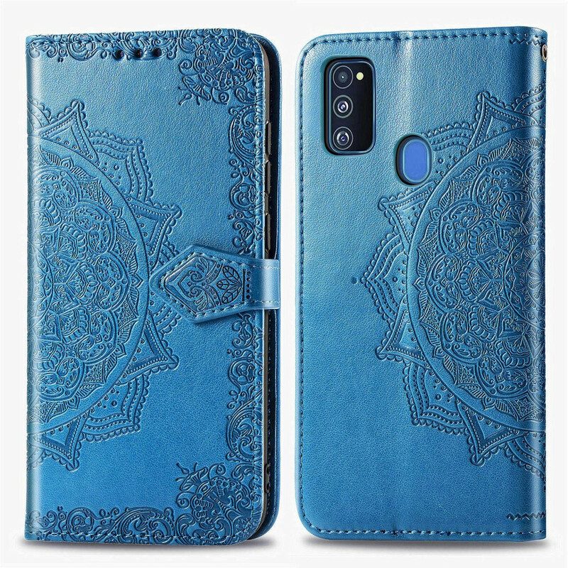 Custodia in pelle Samsung Galaxy M21 Mandala Medioevo