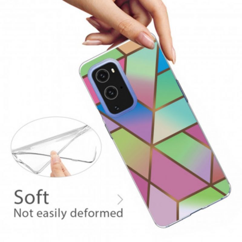 Cover OnePlus 9 Marmo Geometrico