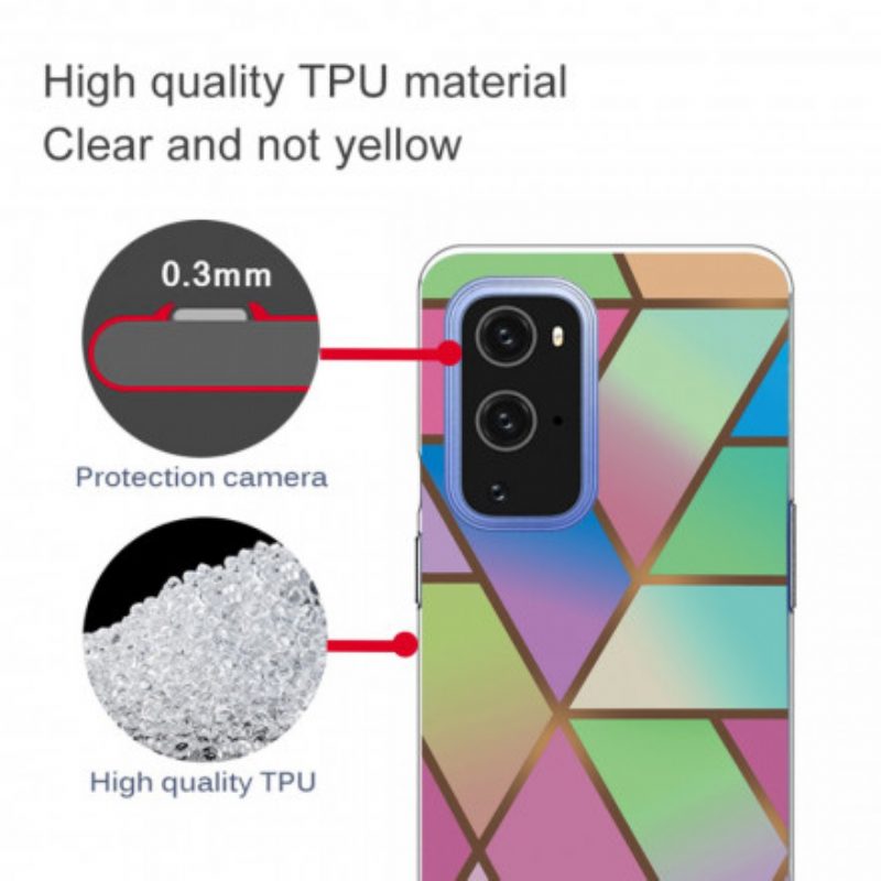 Cover OnePlus 9 Marmo Geometrico