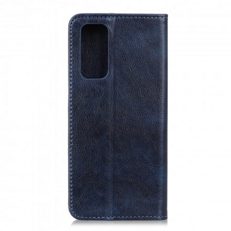 Folio Cover OnePlus 9 Custodia in pelle Crosta Di Cuoio Litchi