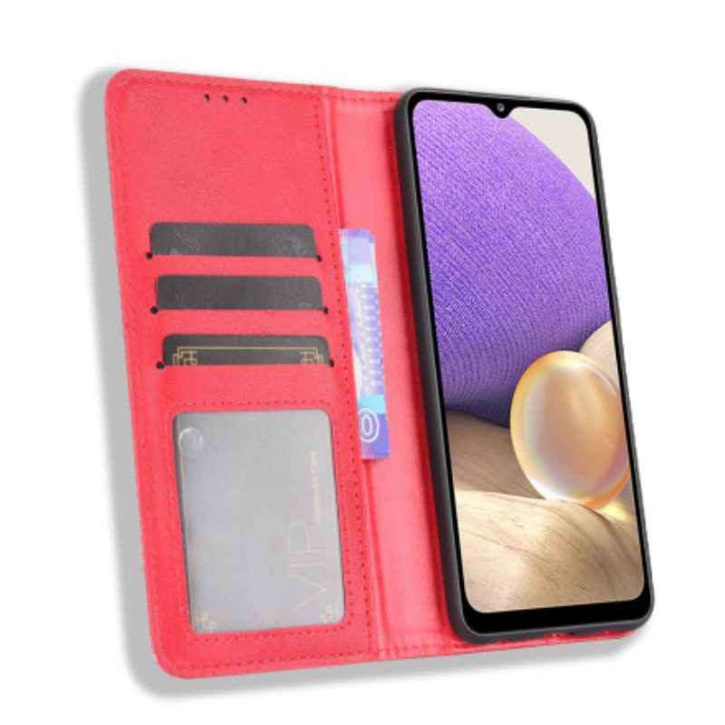 Folio Cover OnePlus 9 Custodia in pelle Effetto Pelle Vintage Stilizzato