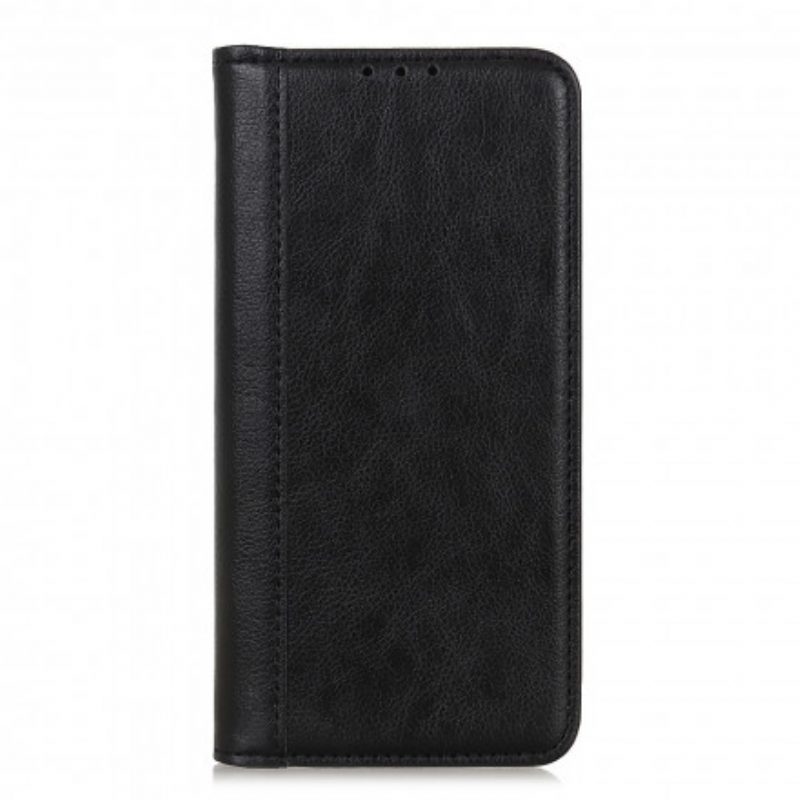 Folio Cover OnePlus 9 Custodia in pelle Eleganza Split Litchi Leather