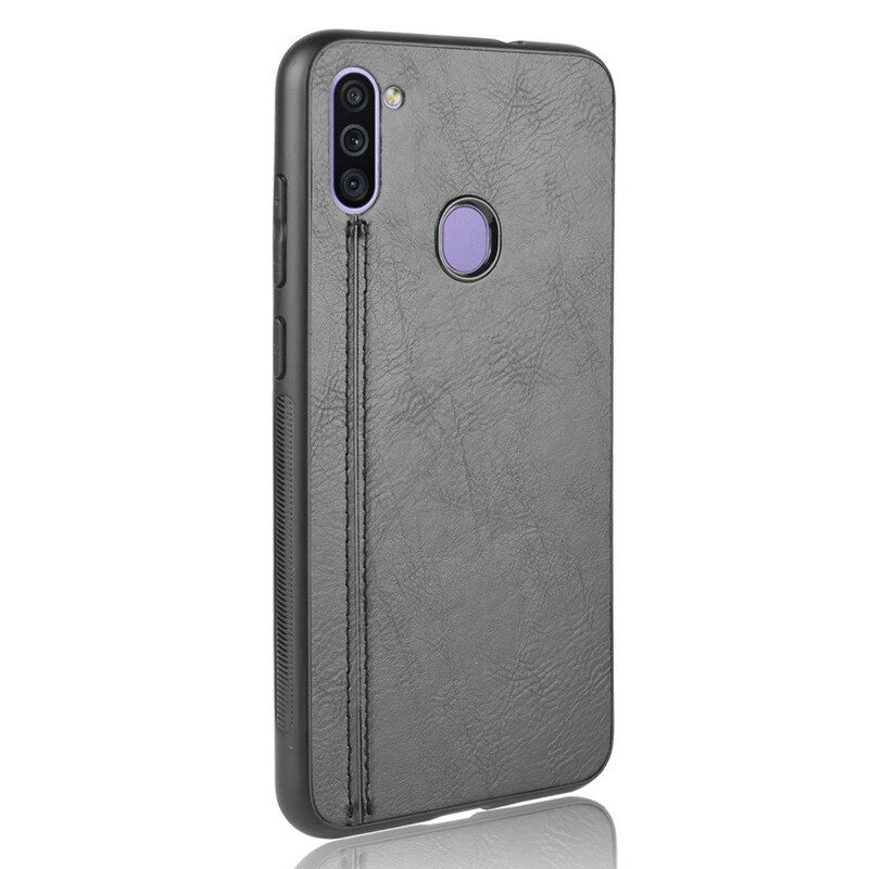 Cover Samsung Galaxy M11 Effetto Pelle Couture