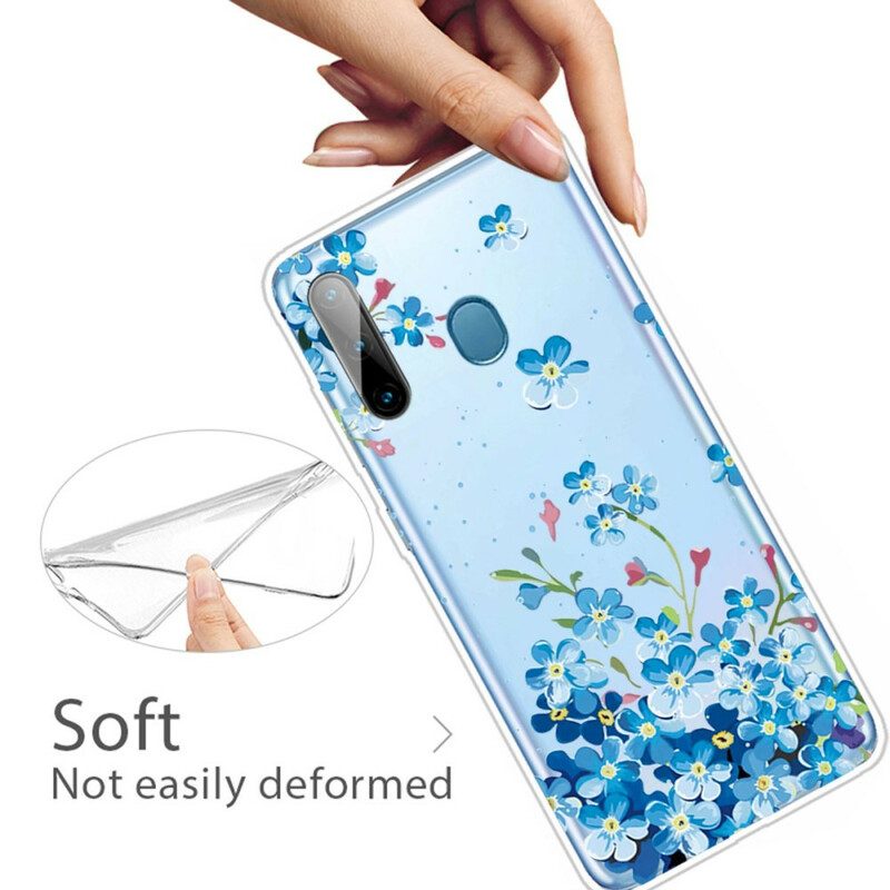 Cover Samsung Galaxy M11 Fiori Blu