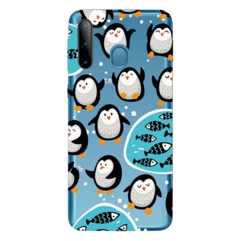 Cover Samsung Galaxy M11 Pinguini E Pesci