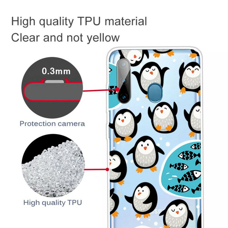 Cover Samsung Galaxy M11 Pinguini E Pesci