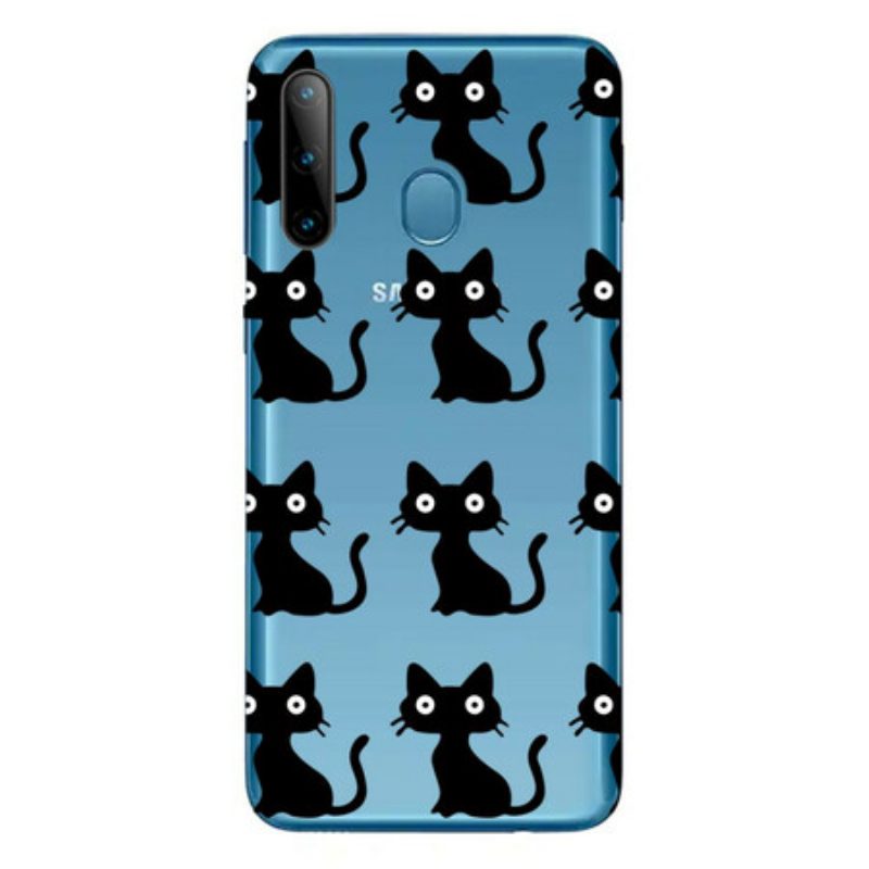 Cover Samsung Galaxy M11 Più Gatti Neri