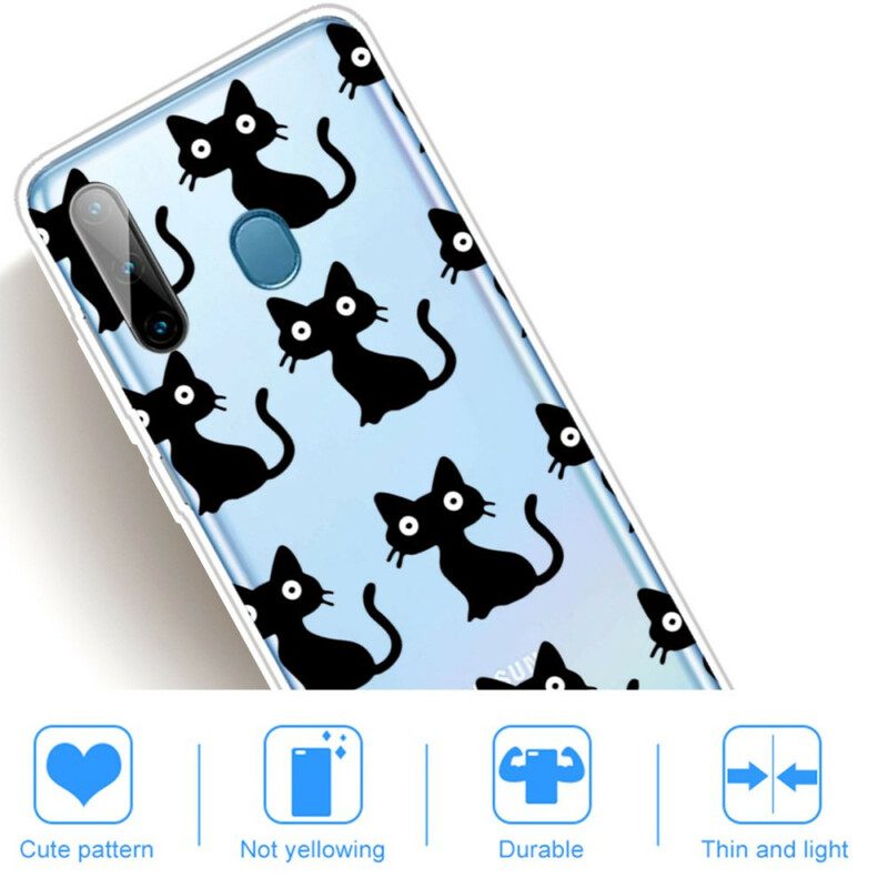 Cover Samsung Galaxy M11 Più Gatti Neri