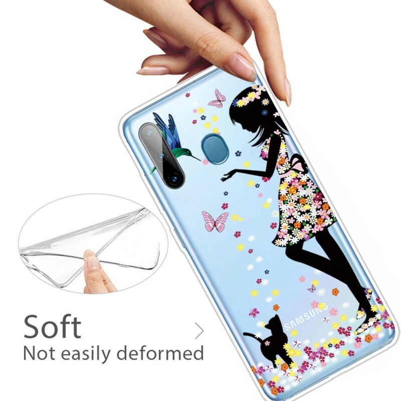 Cover Samsung Galaxy M11 Ragazza Dei Fiori