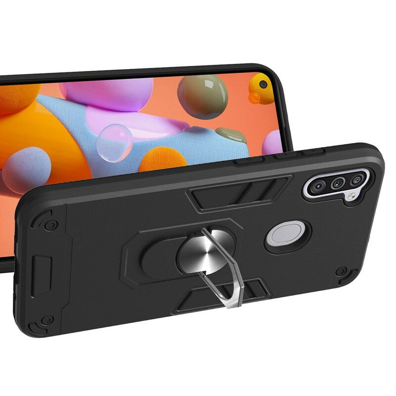 Cover Samsung Galaxy M11 Staccabile Con Anello Di Supporto