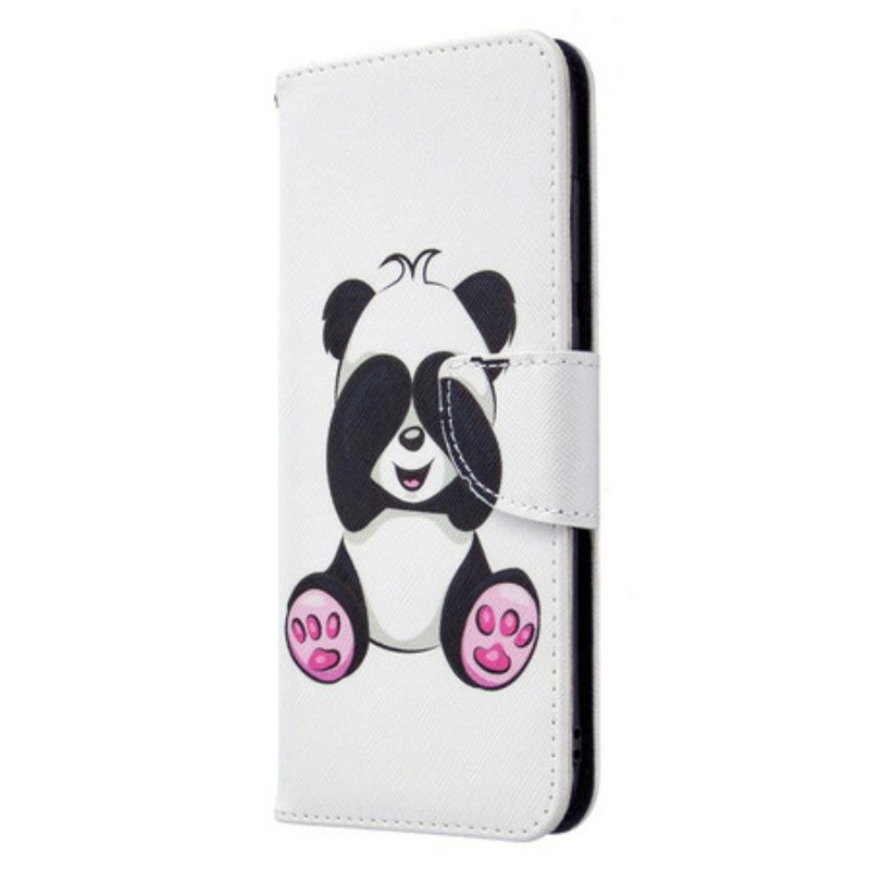 Custodia A Portafoglio Samsung Galaxy M11 Divertimento Panda