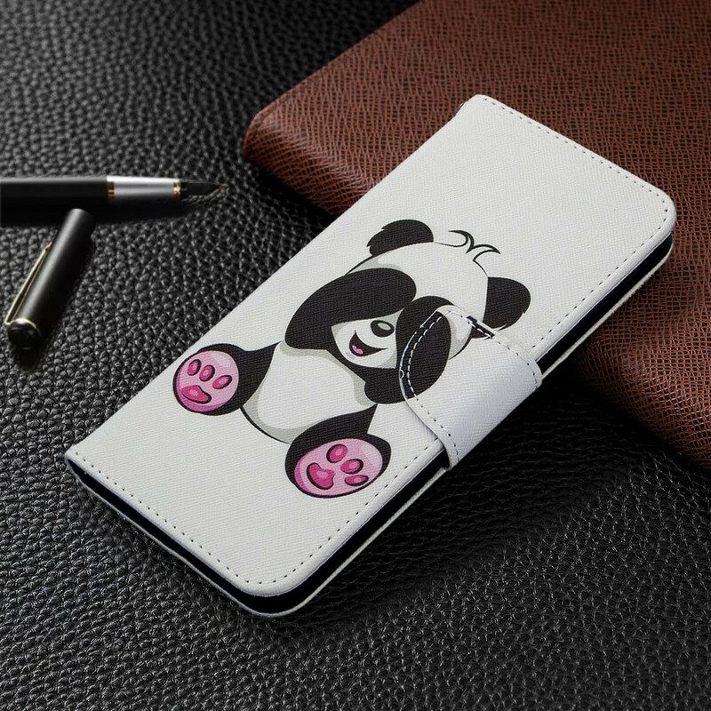 Custodia A Portafoglio Samsung Galaxy M11 Divertimento Panda