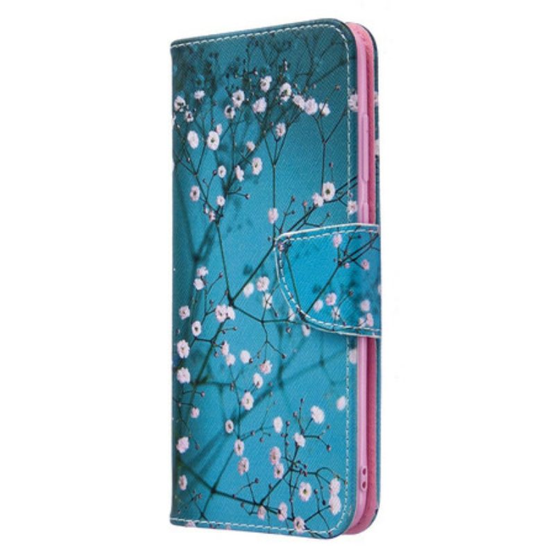 Custodia in pelle Samsung Galaxy M11 Albero In Fiore