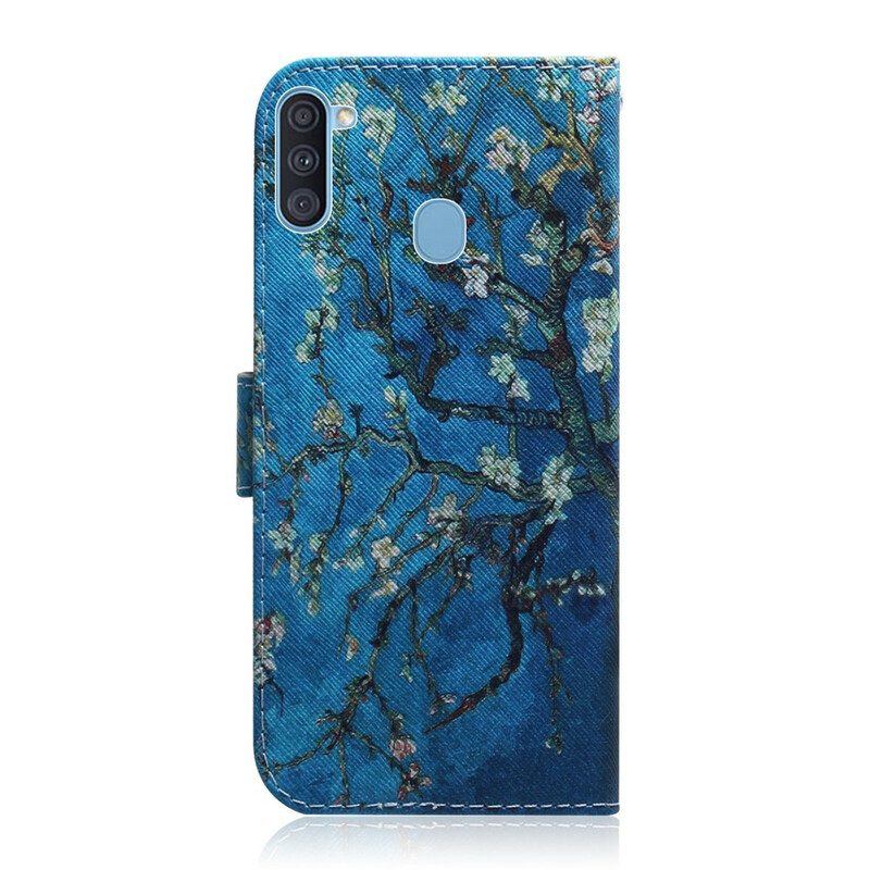 Custodia in pelle Samsung Galaxy M11 Ramo Di Un Albero In Fiore