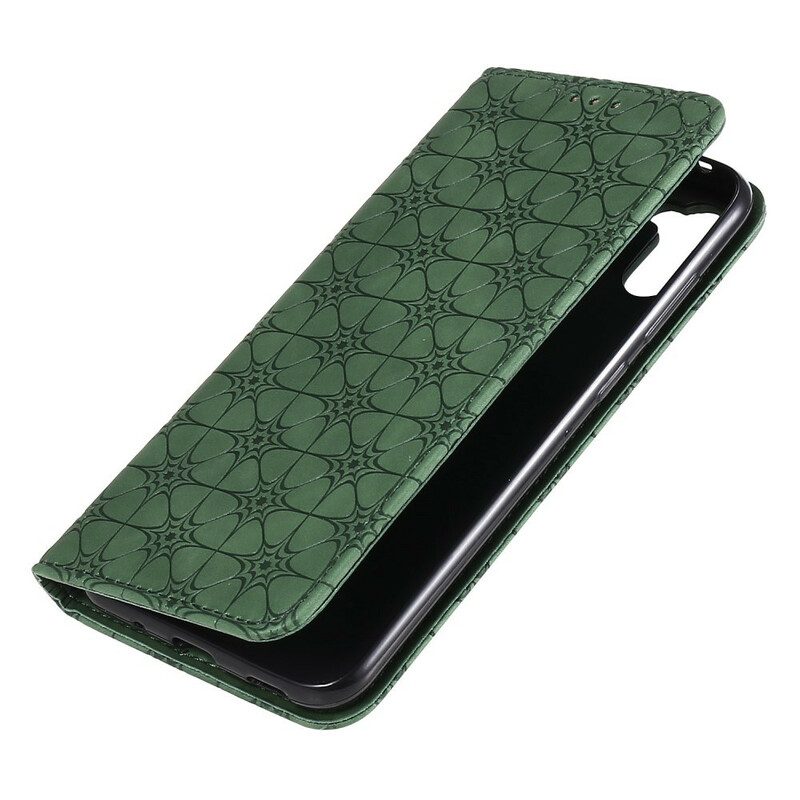 Folio Cover Samsung Galaxy M11 Custodia in pelle Fiori Barocchi