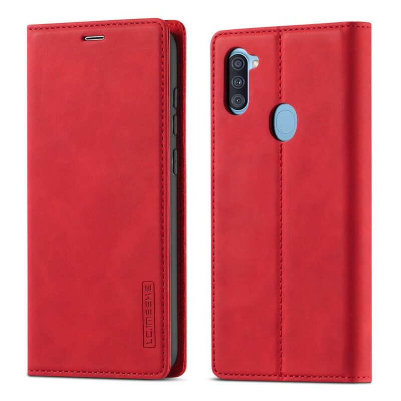 Folio Cover Samsung Galaxy M11 Custodia in pelle Lc.imeeke Effetto Pelle