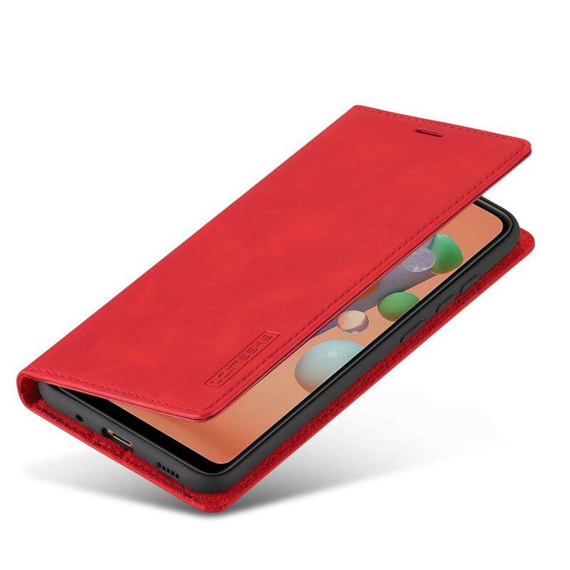 Folio Cover Samsung Galaxy M11 Custodia in pelle Lc.imeeke Effetto Pelle