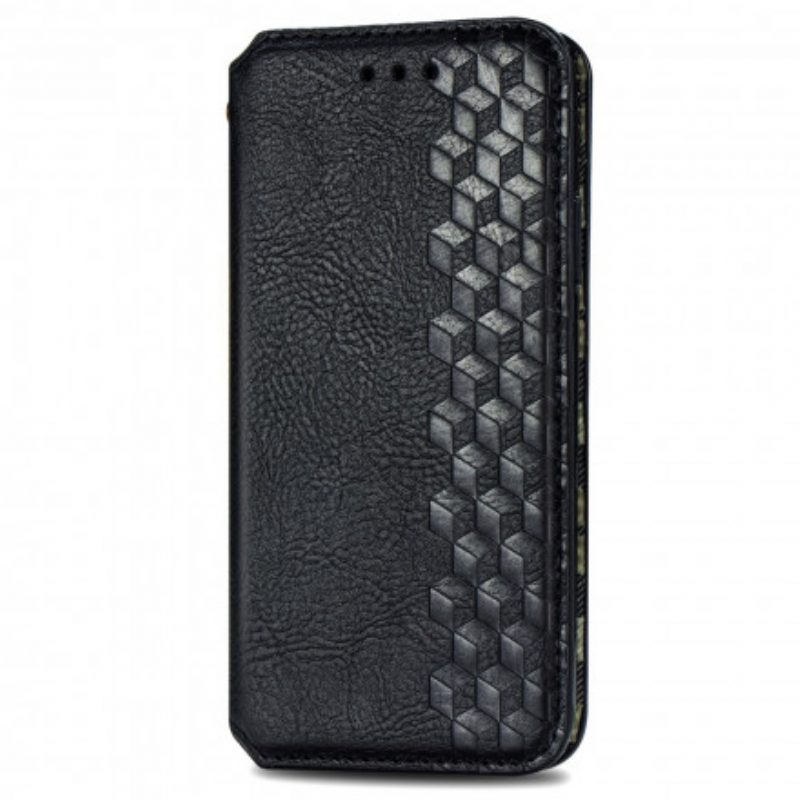 Folio Cover Samsung Galaxy M11 Custodia in pelle Texture Diamante Effetto Pelle