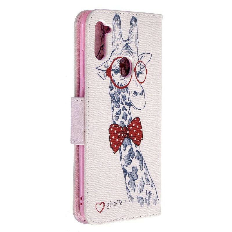 Folio Cover Samsung Galaxy M11 Giraffa Intelligente