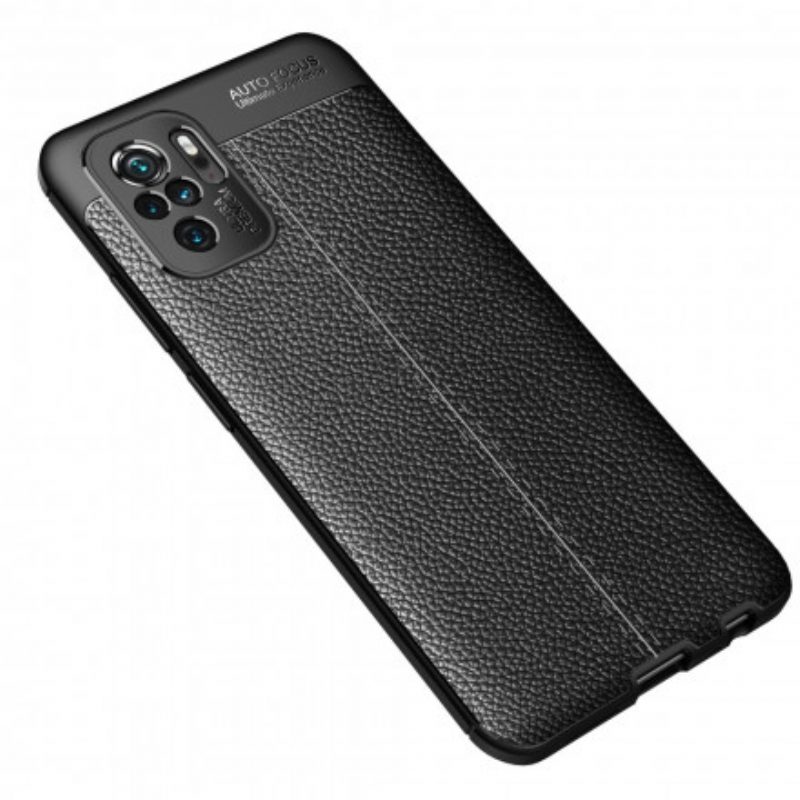 Cover Poco M5s Linea Litchi Double Effetto Pelle