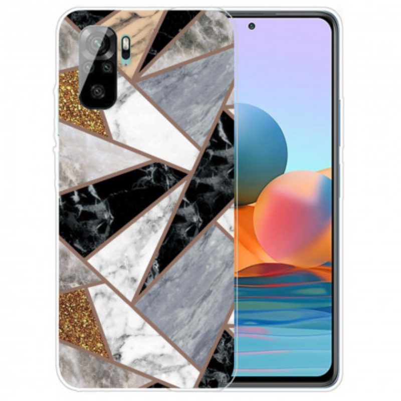 Cover Poco M5s Marmo Dalle Geometrie Intense