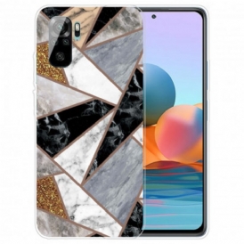 Cover Poco M5s Marmo Dalle Geometrie Intense