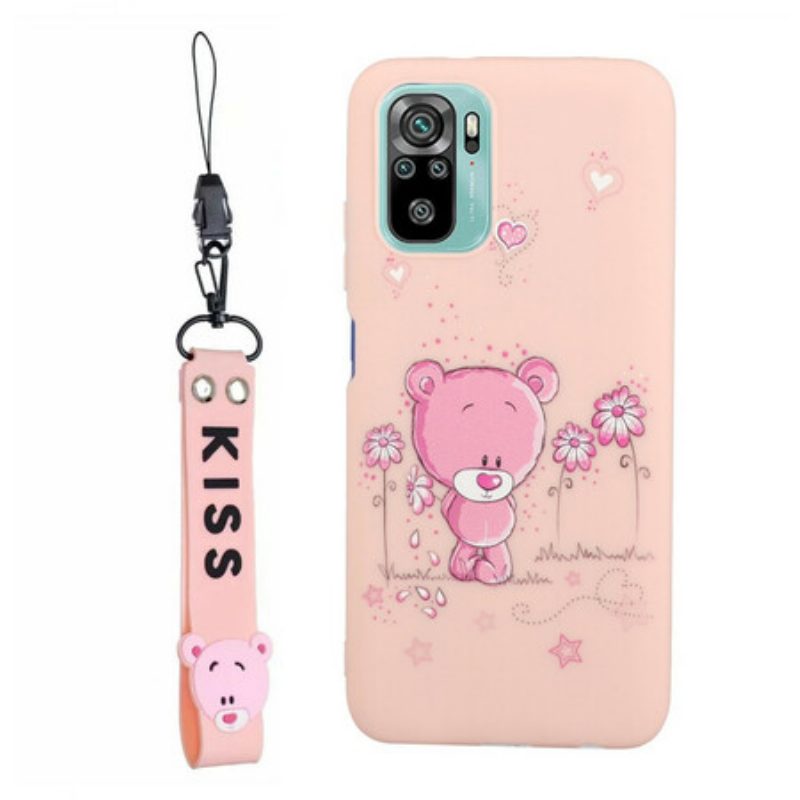 Cover Poco M5s Orso Con Cordino