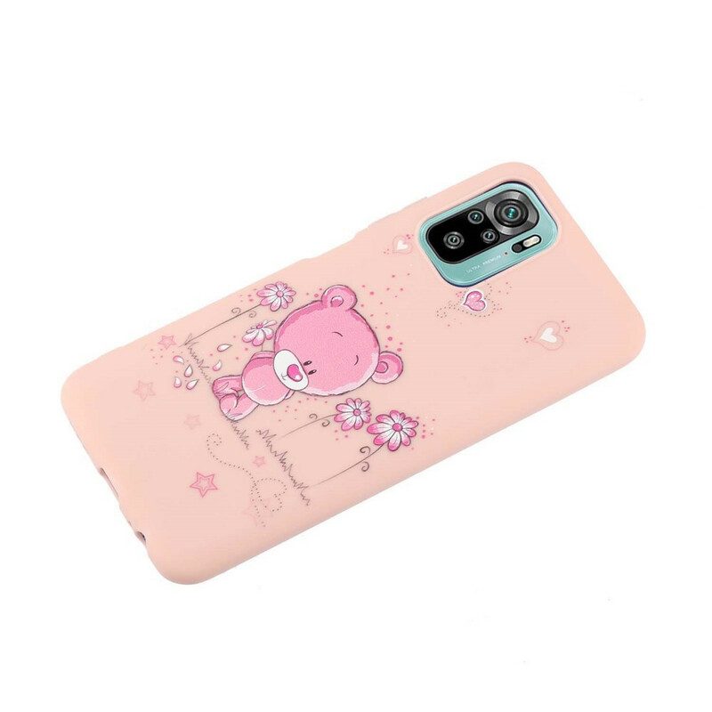 Cover Poco M5s Orso Con Cordino