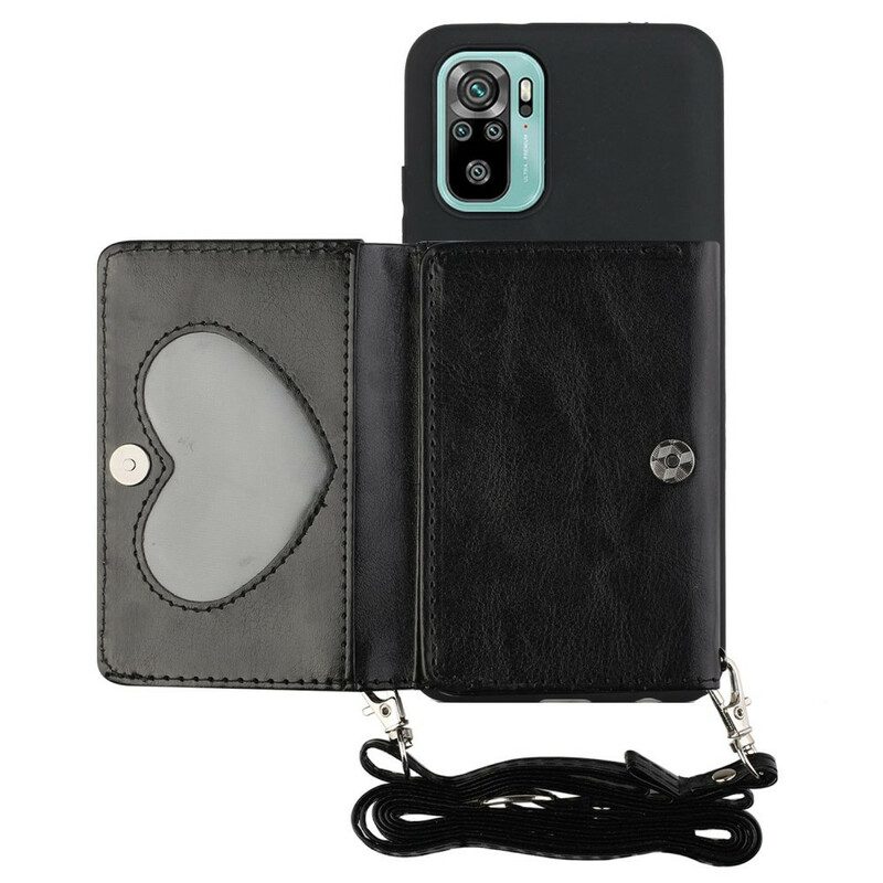 Cover Poco M5s Portacarte Con Tracolla