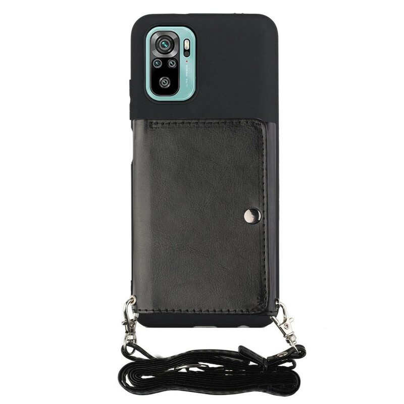 Cover Poco M5s Portacarte Con Tracolla