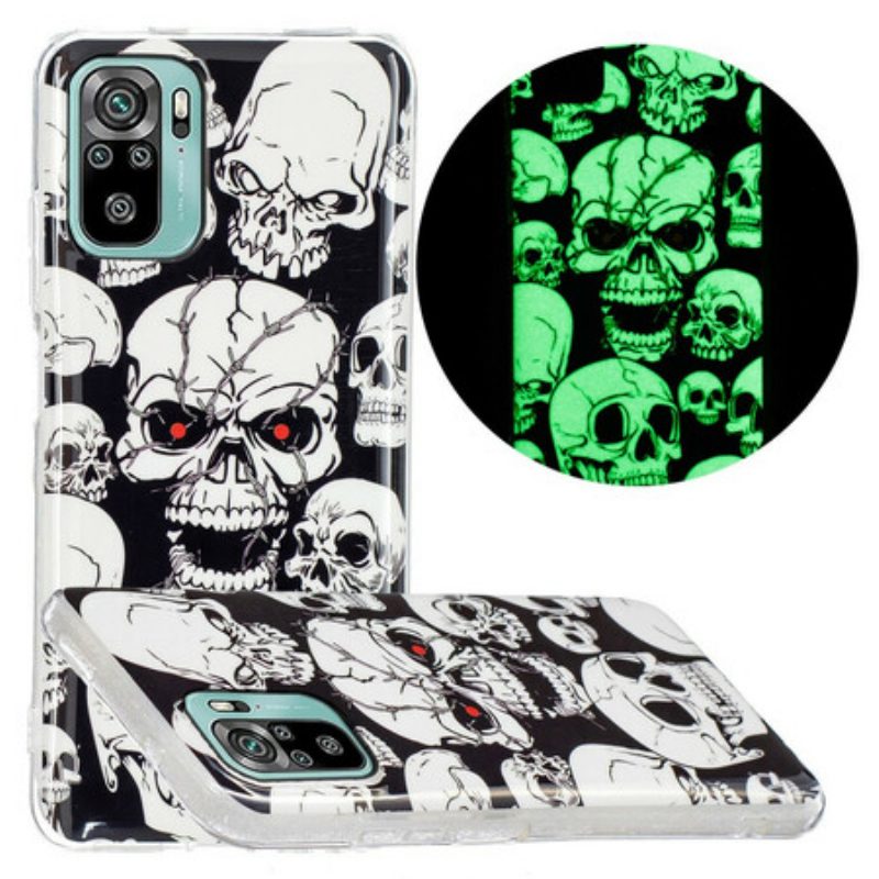 Cover Poco M5s Teschi Fluorescenti