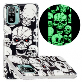 Cover Poco M5s Teschi Fluorescenti