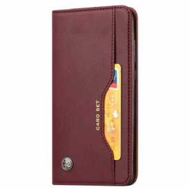 Folio Cover Poco M5s Custodia in pelle Portacarte In Ecopelle