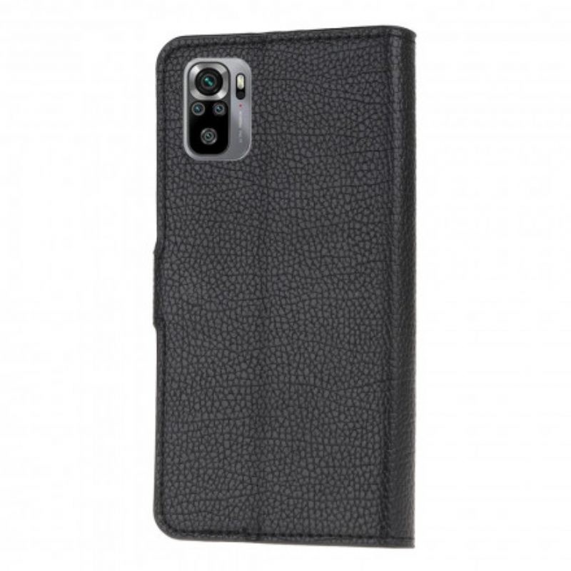 Folio Cover Poco M5s Effetto Pelle Grana Litchi