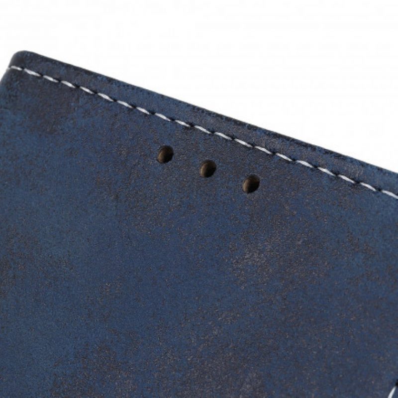 Folio Cover Poco M5s Effetto Pelle Vintage