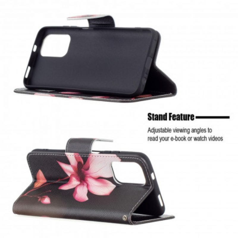 Folio Cover Poco M5s Fiore Rosa