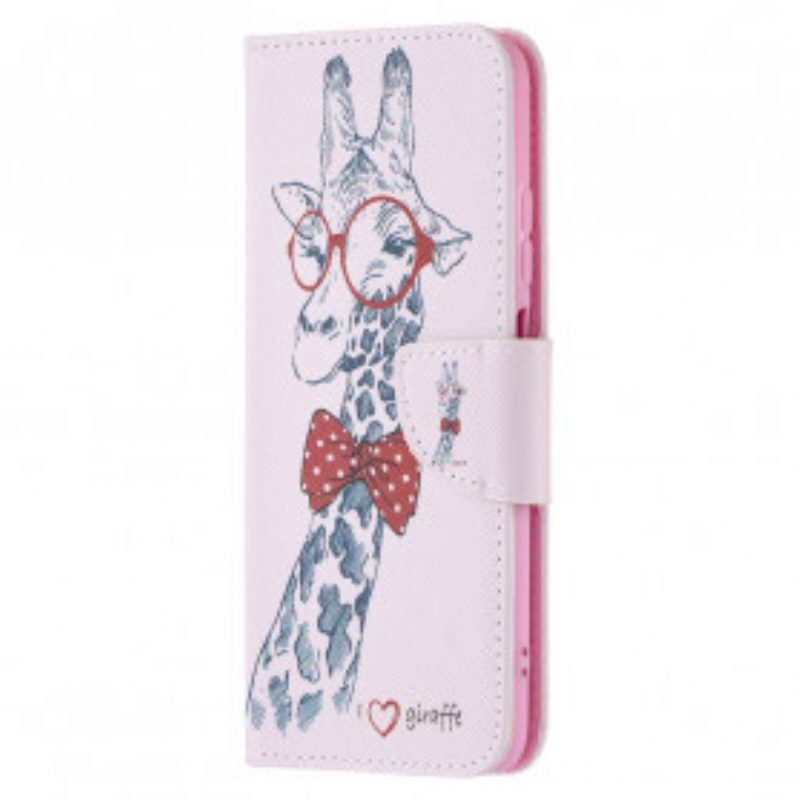 Folio Cover Poco M5s Giraffa Intelligente