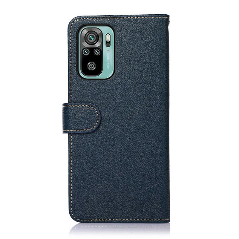 Folio Cover Poco M5s Lychee Style Rfid Khazneh