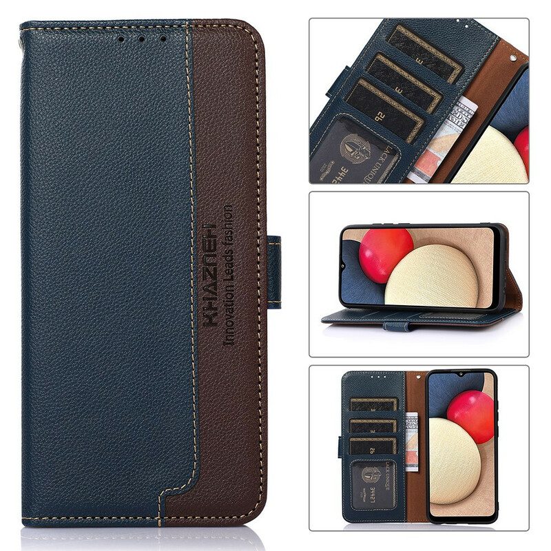 Folio Cover Poco M5s Lychee Style Rfid Khazneh