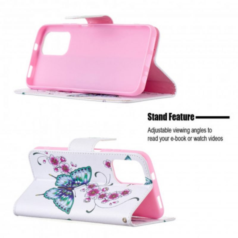 Folio Cover Poco M5s Meravigliose Farfalle