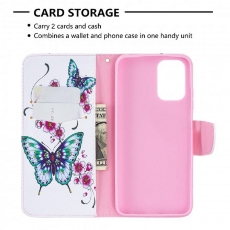 Folio Cover Poco M5s Meravigliose Farfalle