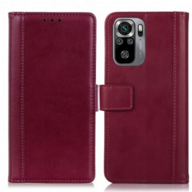 Folio Cover Poco M5s Stile Pelle Crosta