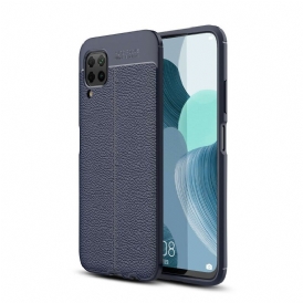 Cover Huawei P40 Lite Doppia Linea Litchi Effetto Pelle