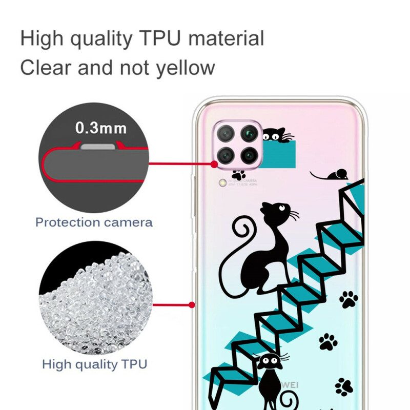 Cover Huawei P40 Lite Gatti Divertenti