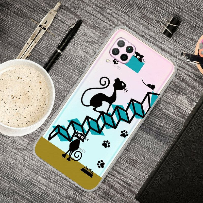 Cover Huawei P40 Lite Gatti Divertenti