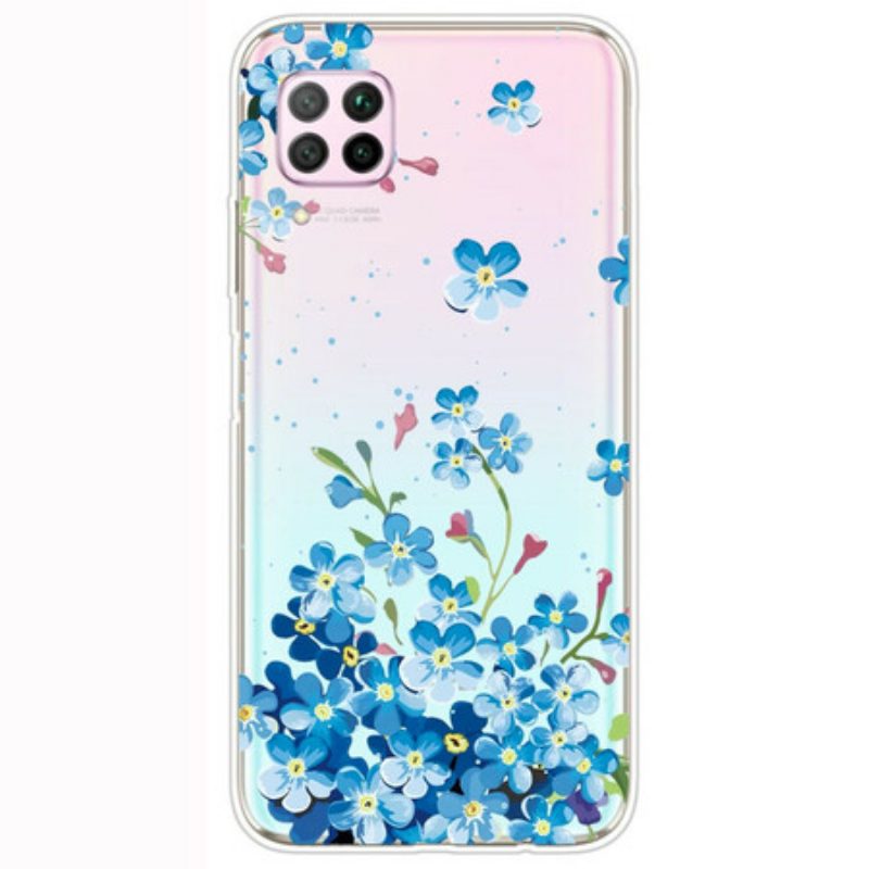 Cover Huawei P40 Lite Mazzo Di Fiori Blu