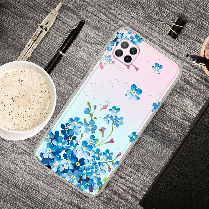 Cover Huawei P40 Lite Mazzo Di Fiori Blu