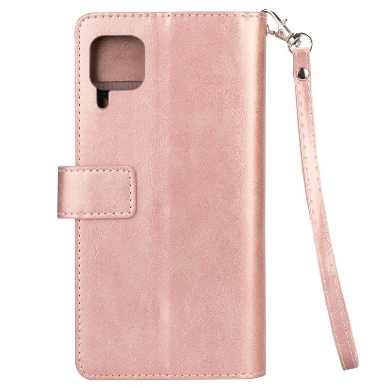 Custodia in pelle Huawei P40 Lite Borsa Con Cordino