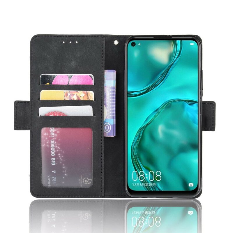 Custodia in pelle Huawei P40 Lite Classe Premier Multi-carta